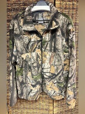 Big Bill Full-Zip Camo Fleece Jacket - Green/Tan/Gray